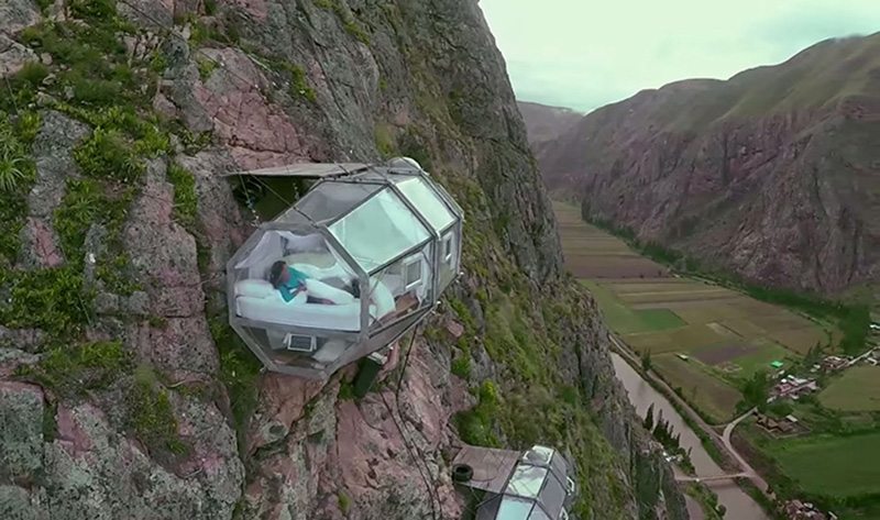 Peru’s sky-high pod hotel perfect for thrill seekers