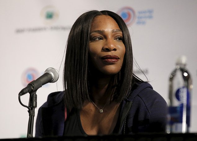 Serena Williams, the top-ranked player in women's tennis. REUTERS/Brendan McDermid