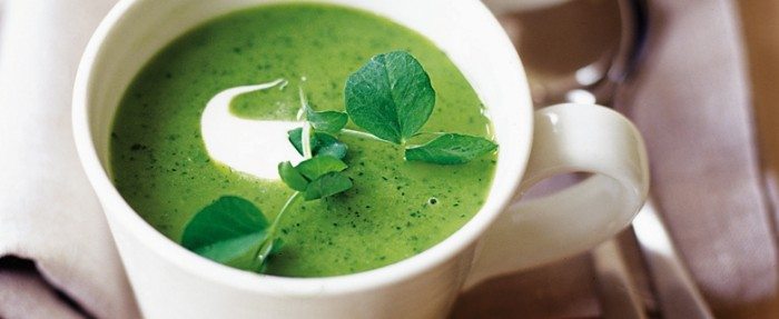 Pea lettuce soup